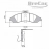 PASTILHA DE FREIO SYL1103, PD436, PW512, N363, RCPT02750 - BRECAR CLINICA DE FREIOS