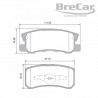 PASTILHA TRASEIRA DE FREIO DA MITSUBISHI MONTERO DE 2001  2005 PD632