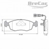 PASTILHA DE FREIO PD48A, SYL1191, PW48A, RCPT02160, HQJ2050A - BRECAR